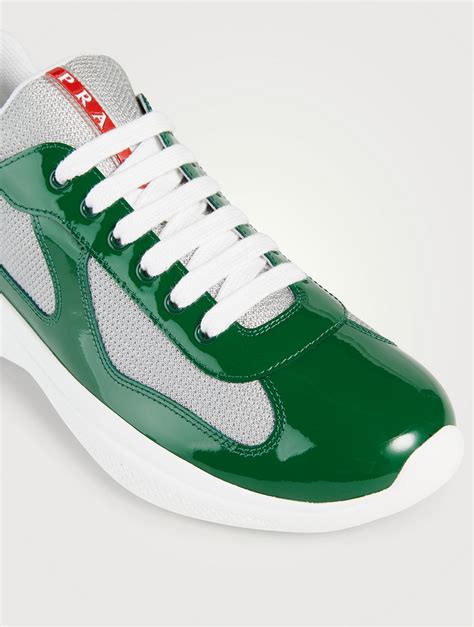 scarpe prada barca|Prada America'S Cup Leather and Mesh Sneakers .